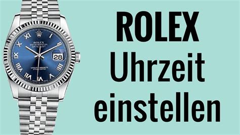 rolex zeit einstellen geht nicht